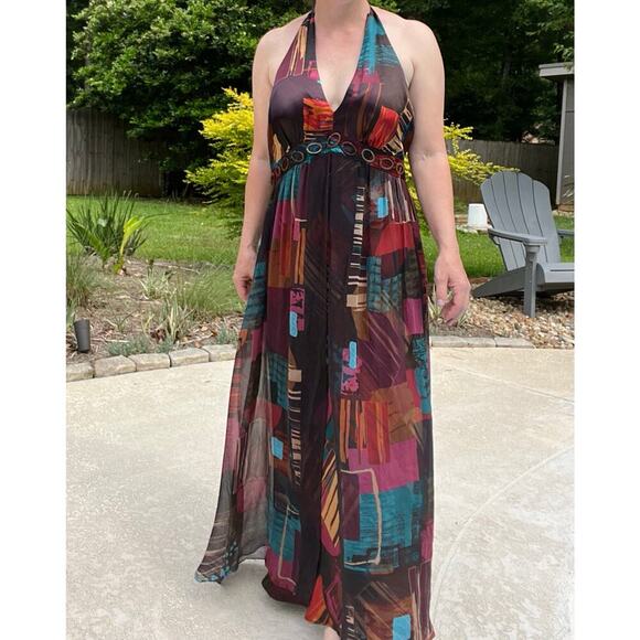 Vintage Y2K Signature by Robbie Bee Silk and Satin Sheath Dress - Picture 4 of 9